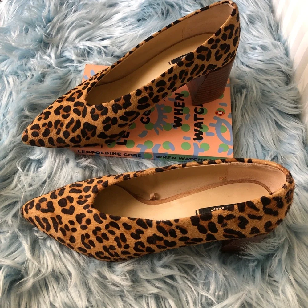 Zara Leopard Print Heels - Picture 2 of 4